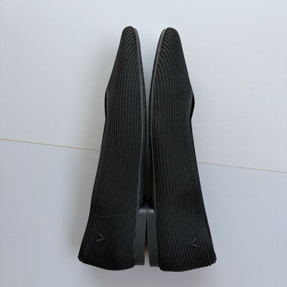 VIVAIA Black Margot 2.0 Square Toe Shoes V Cut Flats Women's EUR 42 / US 10.5 - Picture 9 of 11